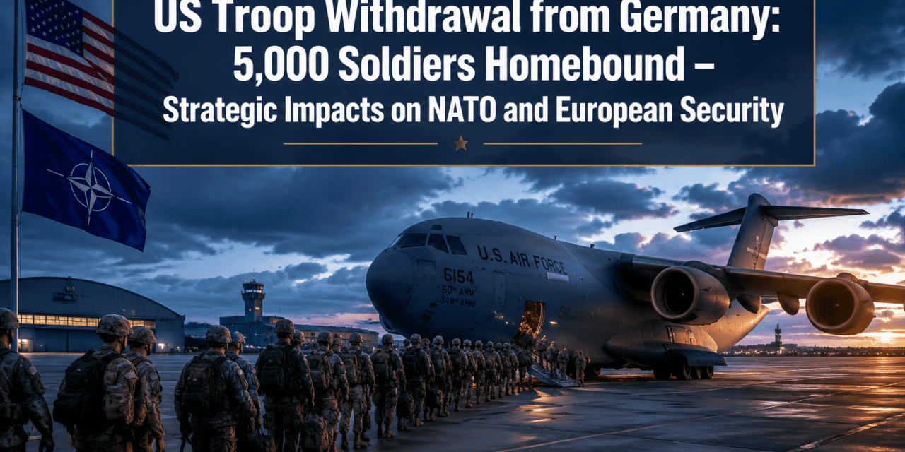 US Troop Withdrawal from Germany: 5,000 Soldiers Homebound – Strategic Impacts on NATO and European Security