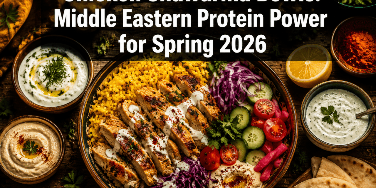 Chicken Shawarma Bowls with Global Yogurt Sauces: Middle Eastern Protein Power for Spring 2026 with YouTube Skewering Tutorials