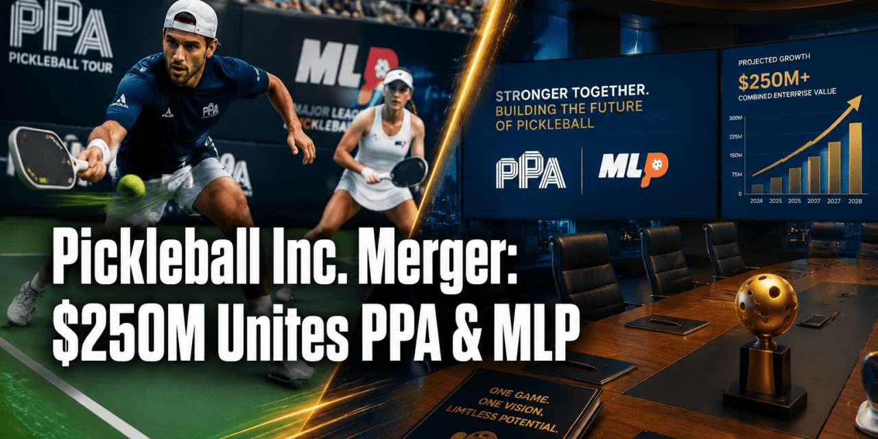 Pickleball Inc. Merger Breakdown: $250M Investment Merges PPA and MLP, Backers, and 2026 Pro League Roadmap