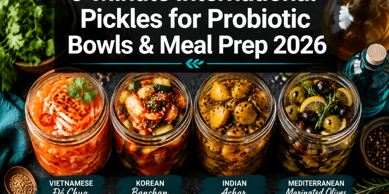 Quick-Pickling and Preservation: 5-Minute International Condiments for Building Probiotic Bowls and Meal Prep in 2026